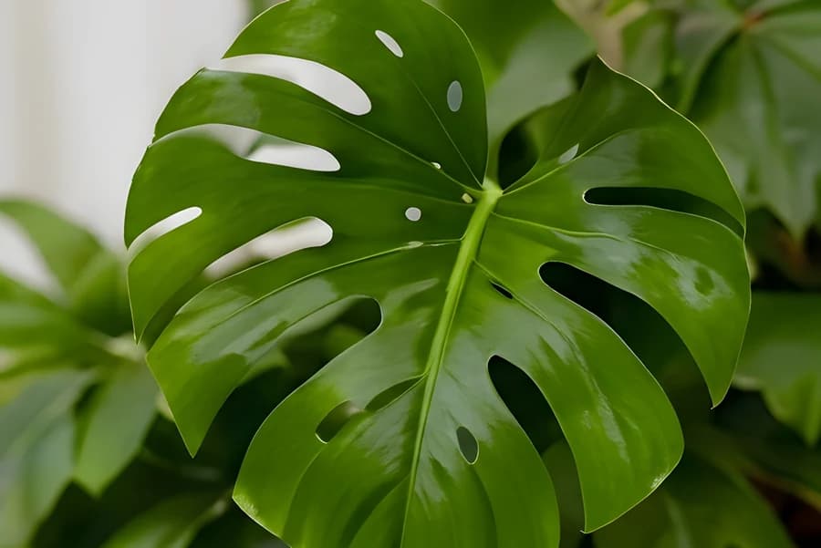 Healthy green monstera